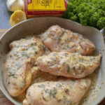 Chicken breast skillet in creamy garlic Parmesan sauce