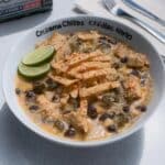 Crockpot recipes creamy white chicken chili with toppings