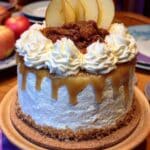 Indulge in this easy apple cider cake recipe with salted caramel buttercream! A delicious fall dessert, perfect for holiday baking. Get the recipe now!