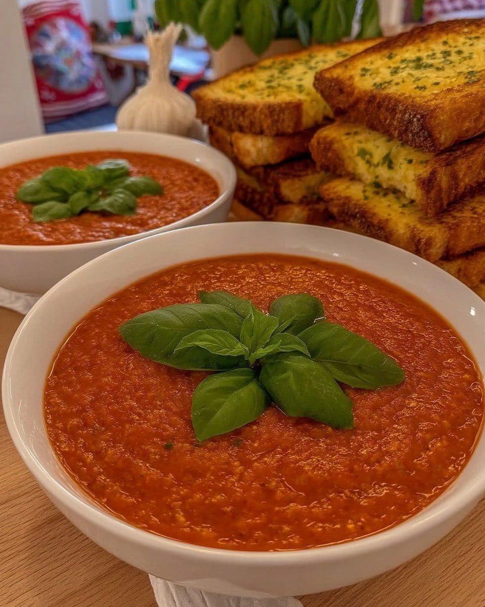Fall comfort food soup with homemade garlic croutons
