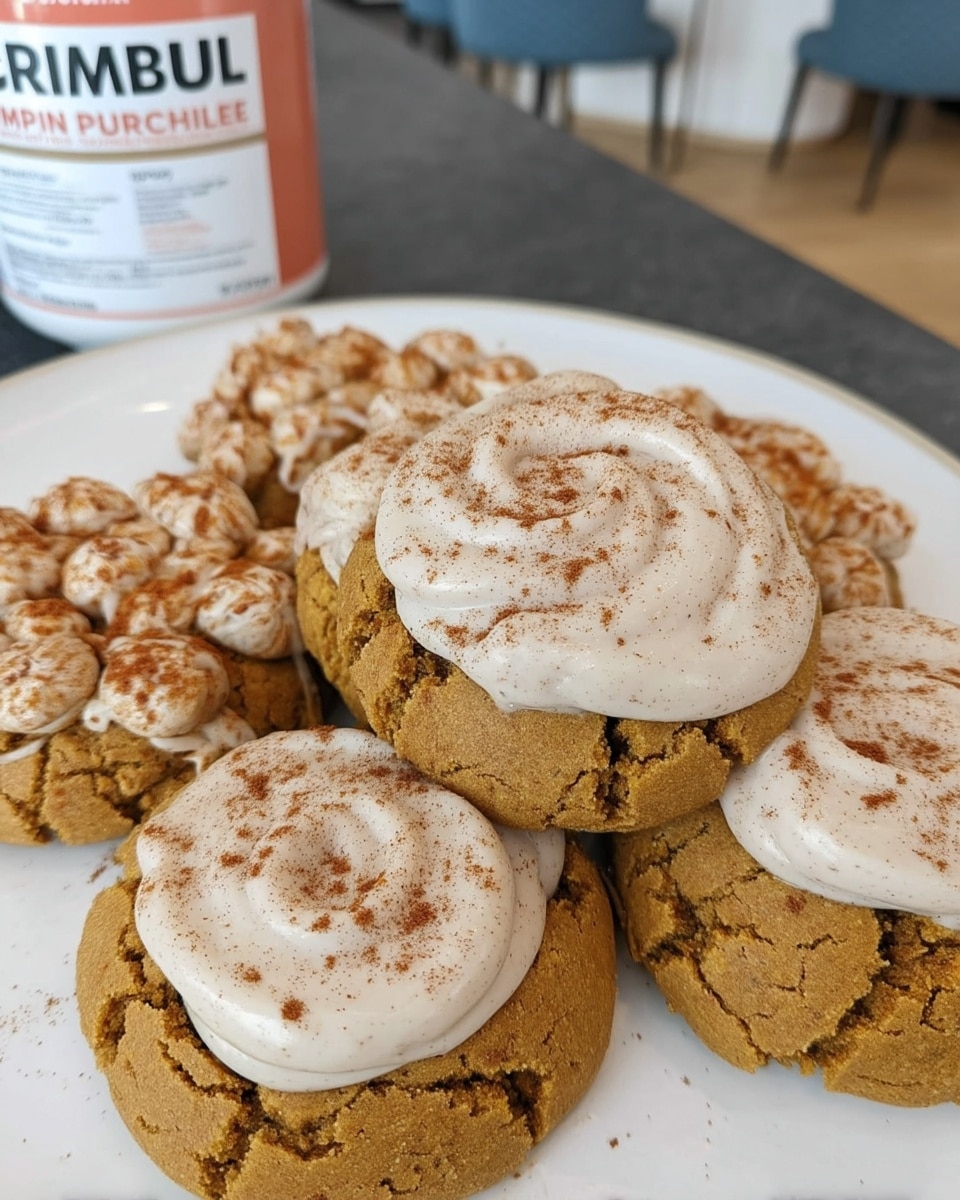 piped cream cheese swirl on fall cookie recipes