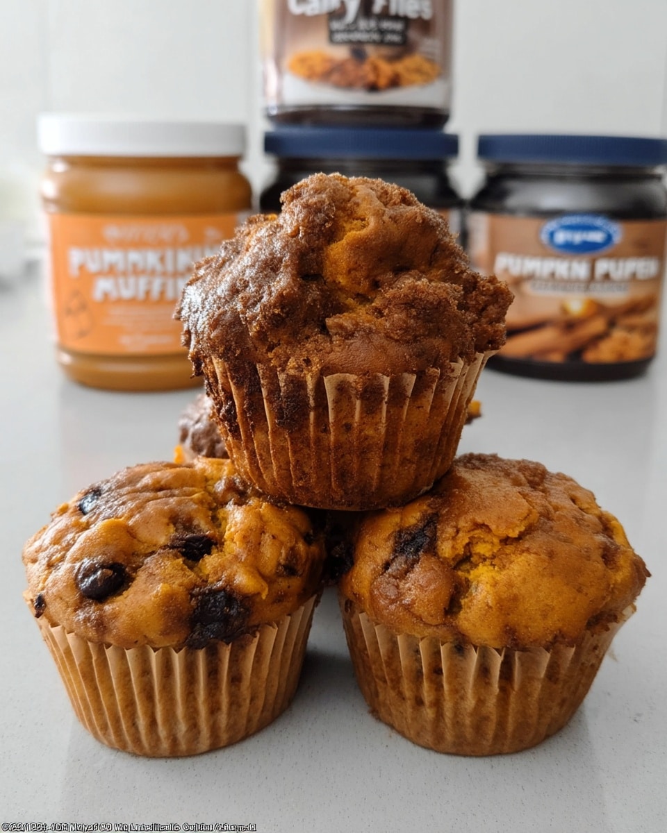 Pumpkin muffins with nuts and chocolate on cooling rack