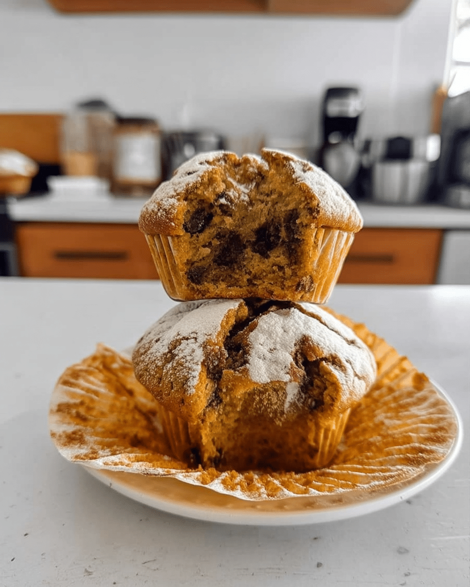 Fall dessert muffins with apple cider and cinnamon sticks