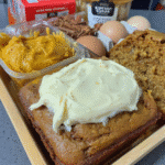 fall dessert table pumpkin spice cake 1