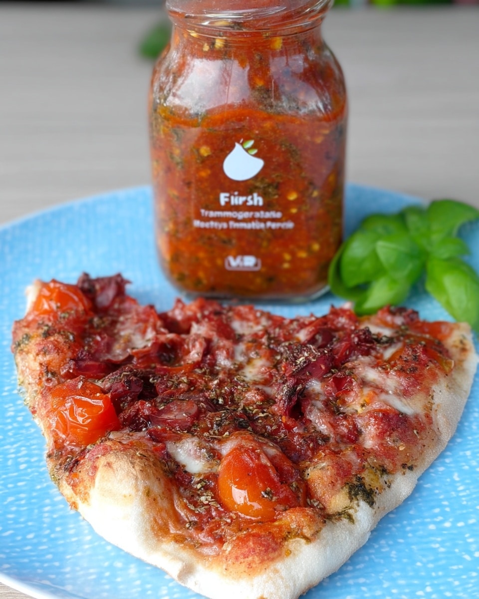 Sauce from fresh tomatoes poured over a bowl of spaghetti
