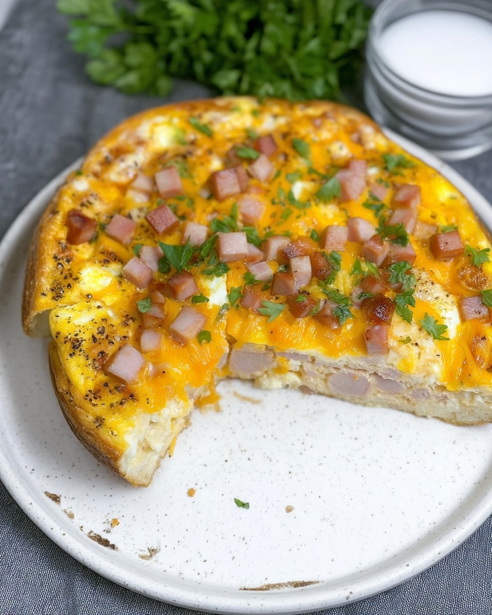 Fritata recipe dinner with side salad and bread