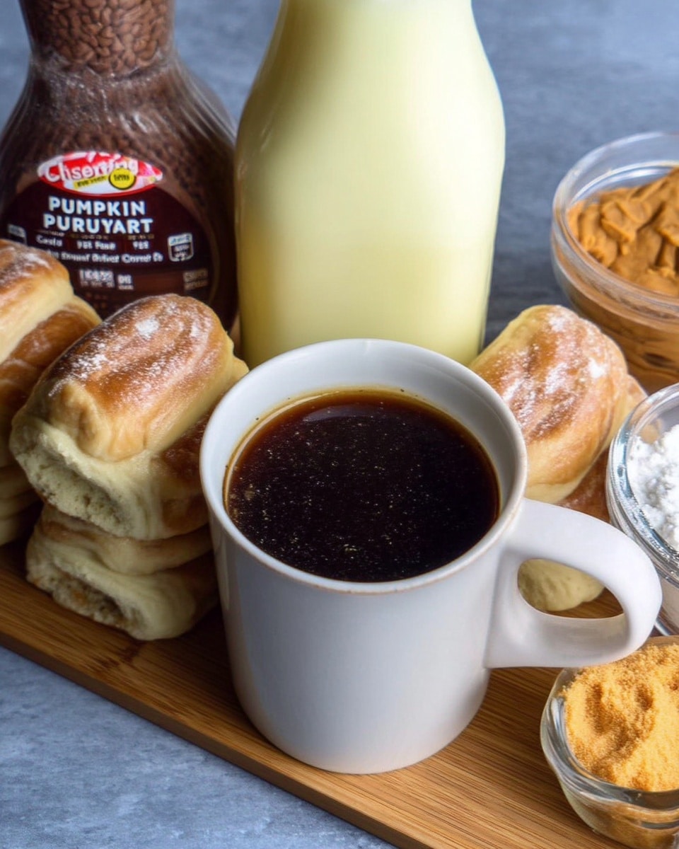 Jar of homemade pumpkin spice creamer with cinnamon stick