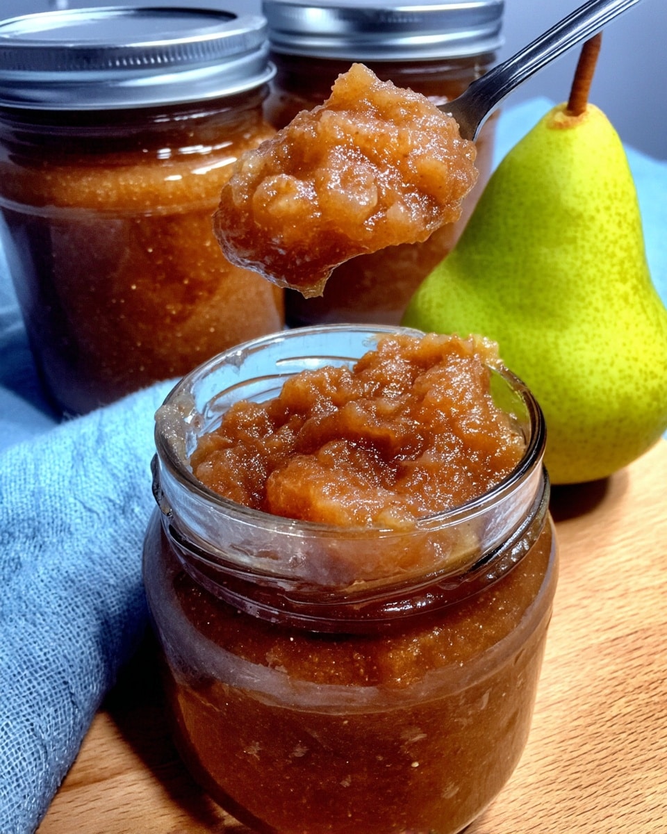 pear butter recipe served with fall breakfast