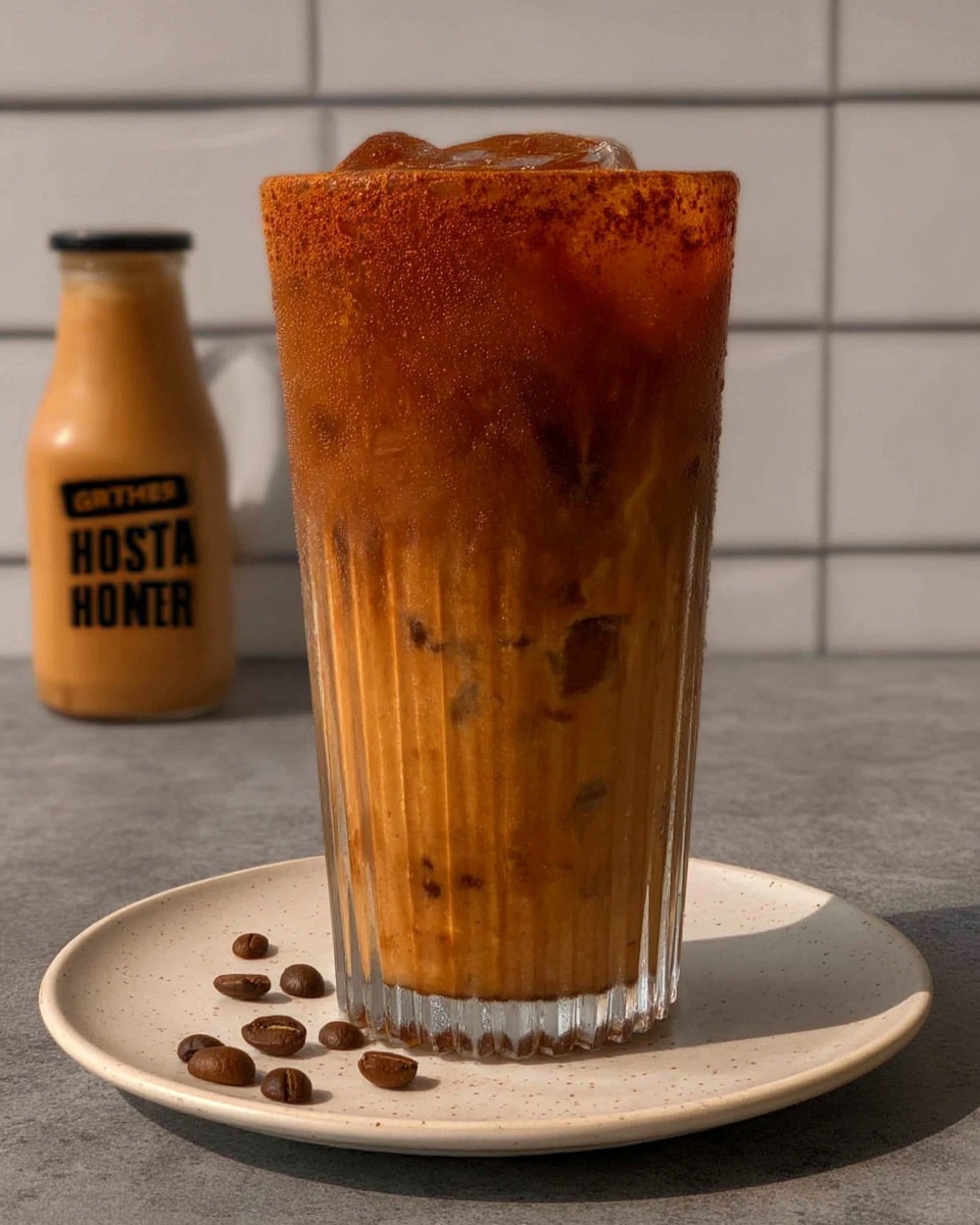 Iced chai latte with homemade pumpkin cold foam! A delicious and easy Starbucks copycat recipe perfect for fall. #chai #pumpkin #coldfoam #latte #starbucks #fallrecipes