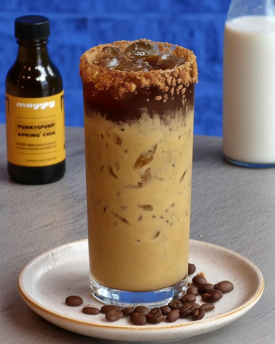 Frothing pumpkin cold foam for Pumpkin Chai Latte Starbucks