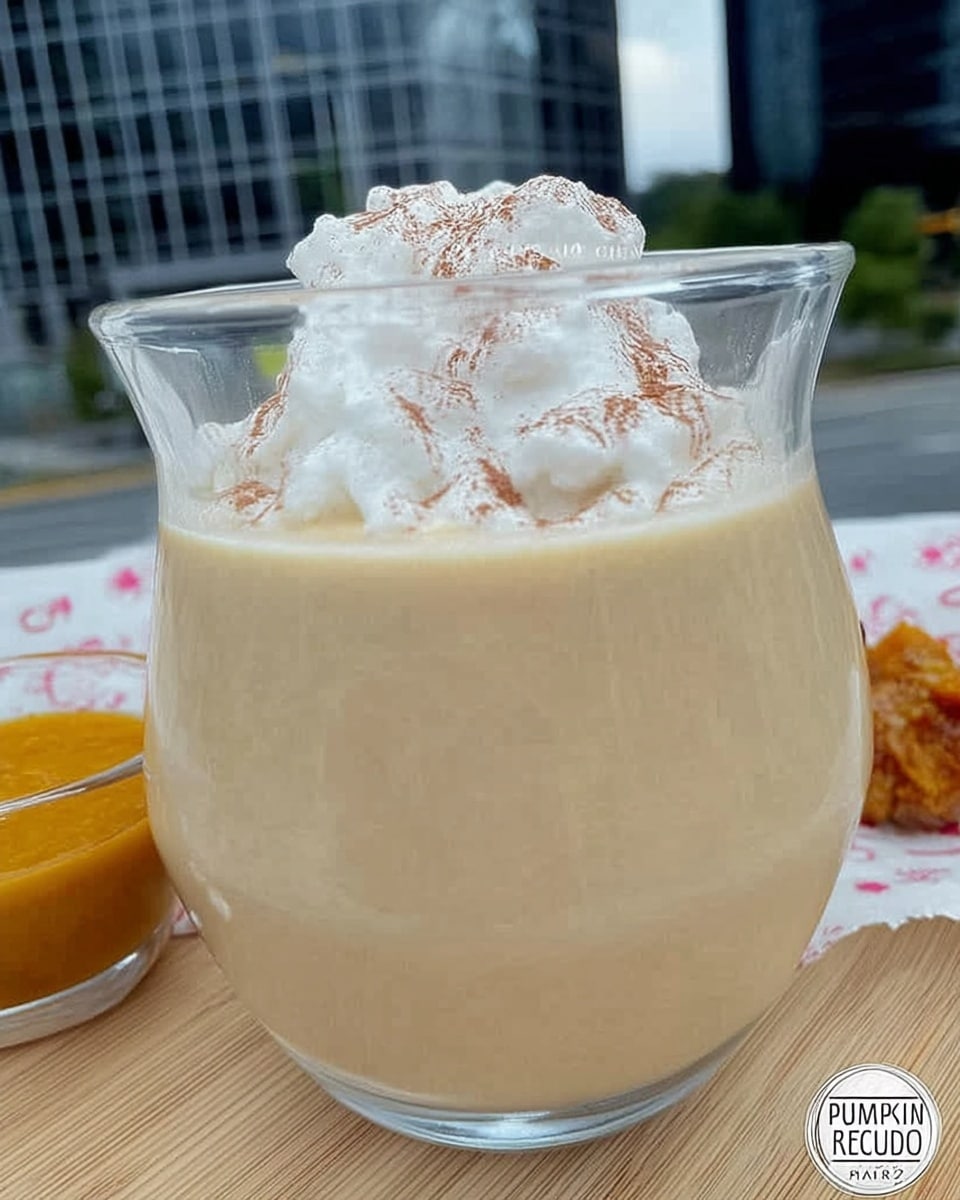 Homemade pumpkin coffee creamer in glass jar with cinnamon sticks