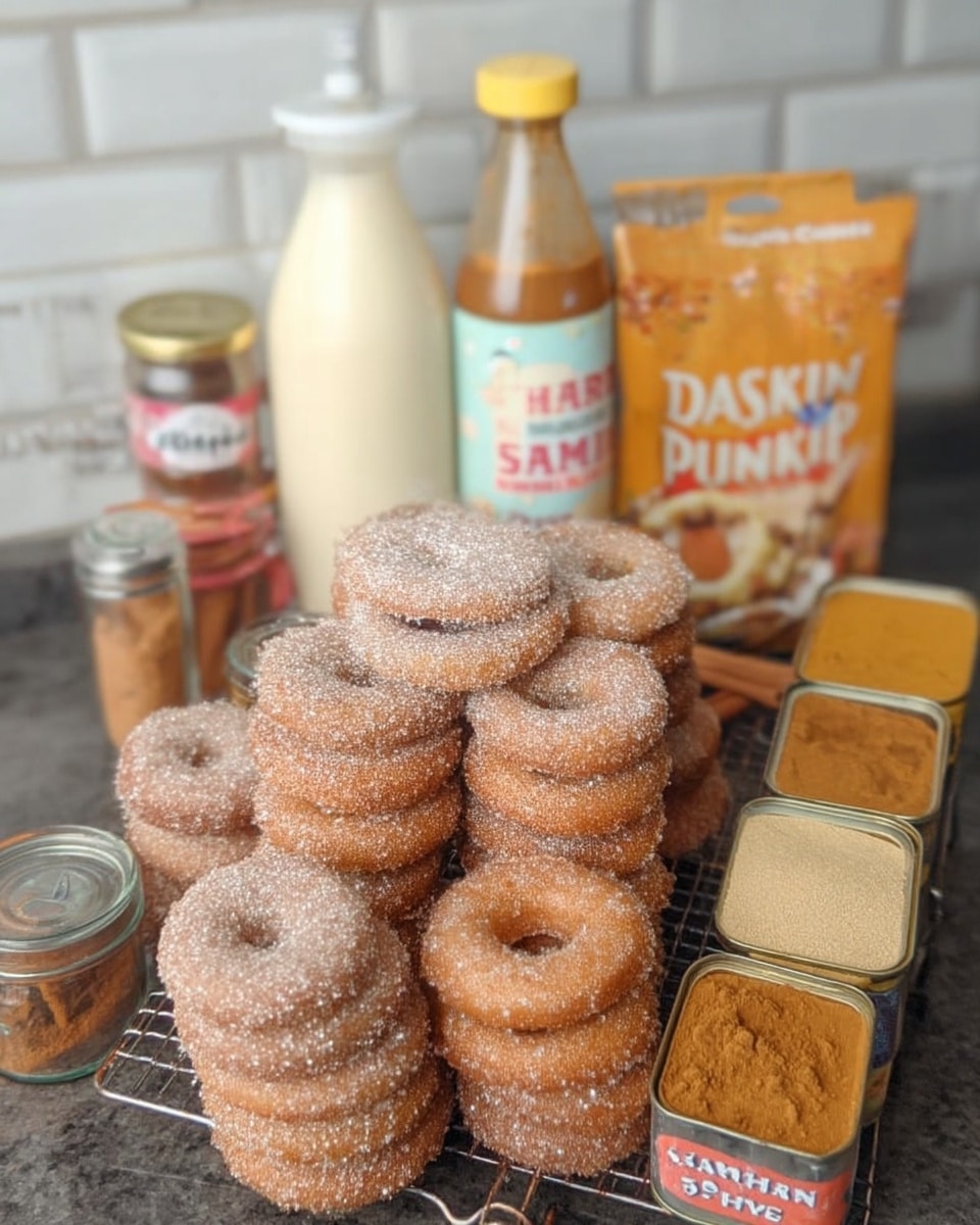Close-up of Pumpkin Donuts Baked with tender inside