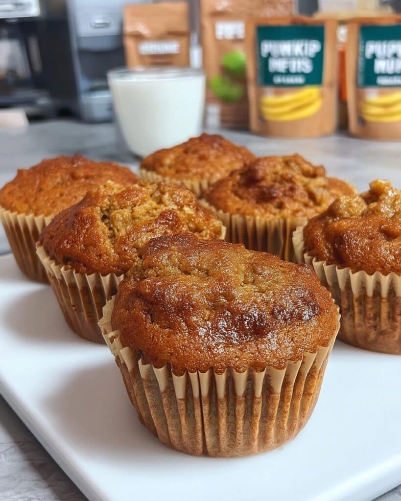 pumpkin muffins cinnamon topping stack 1