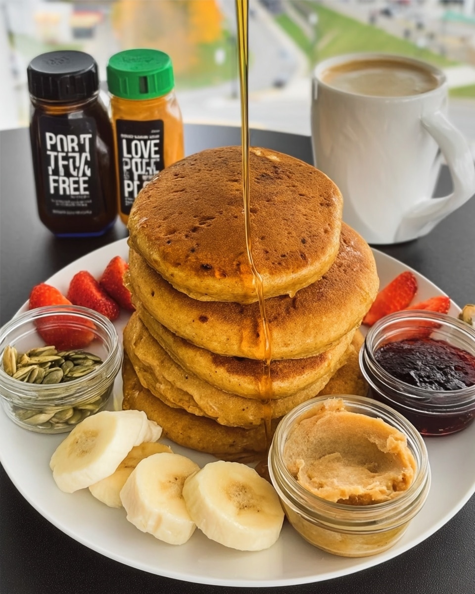 Easy pumpkin pancakes recipe! Light, fluffy, and full of pumpkin spice flavor. The perfect fall breakfast. Get the recipe now!