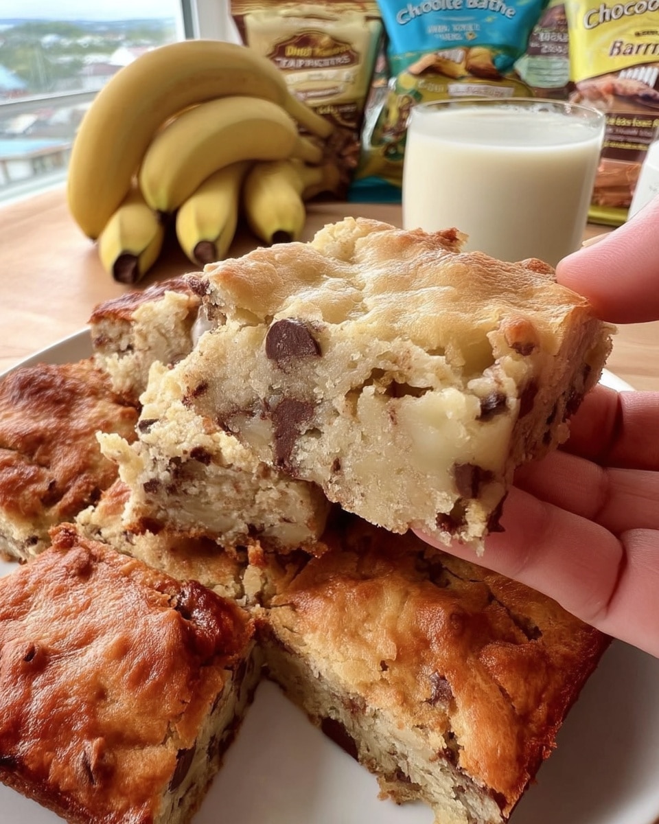 Close-up of moist banana snack bar for school lunches