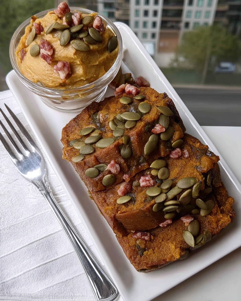 Sliced pumpkin bread recipe with rich orange crumb