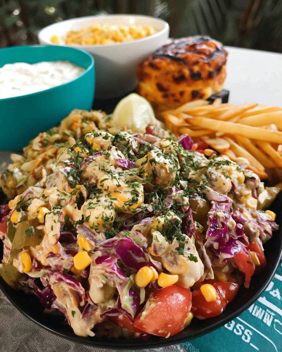 colorful summer Mexican recipes with coleslaw mix and jalapeños