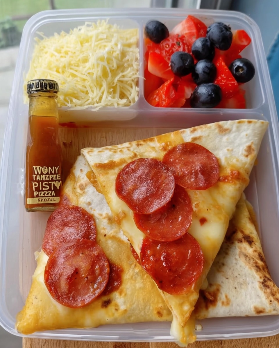 Teen lunch ideas for school – cheesy quesadilla slices stacked