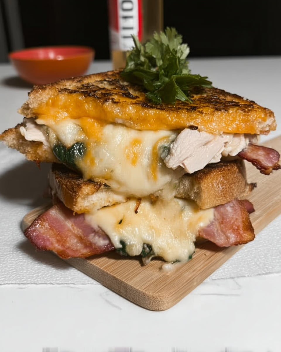 Turkey melt sandwich with soup and salad – fall dinner ideas setup