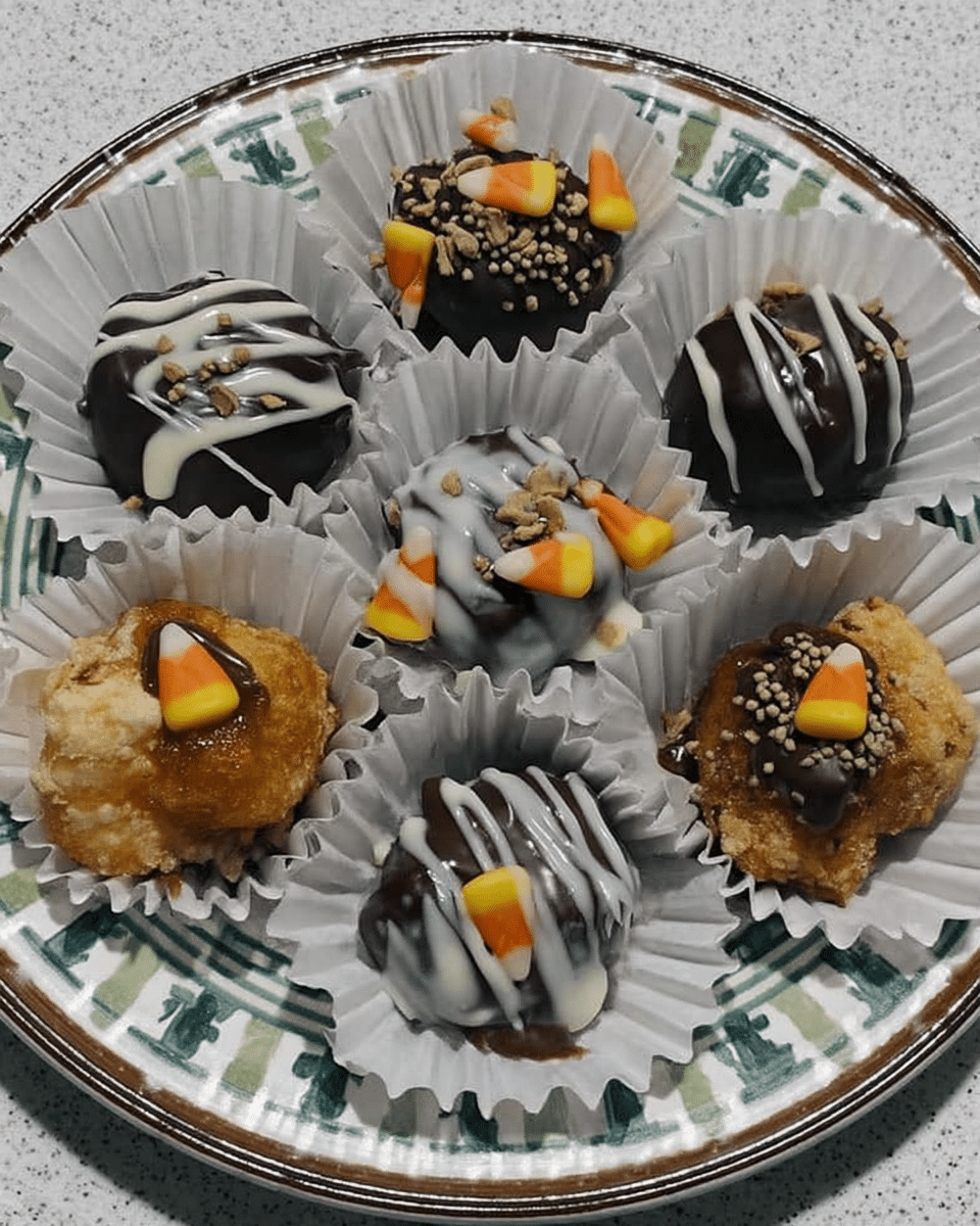 A hand breaking a piece of Candy Corn Halloween Crack Bark.