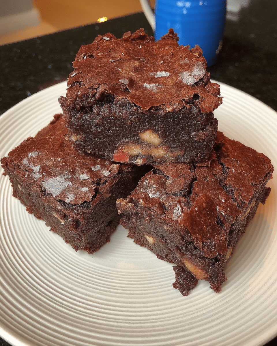 Close-up of Double Chocolate Brownie Truffles on a plate.