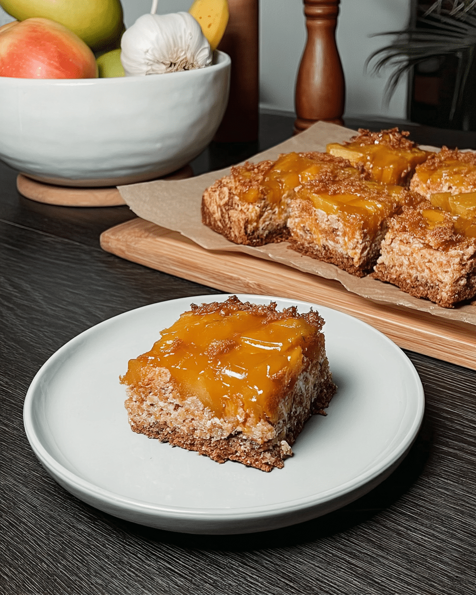 Fudgy pumpkin brownies with a swirl of cream cheese filling on a wooden board.