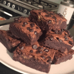 Delicious Pumpkin Brownies with a Swirl