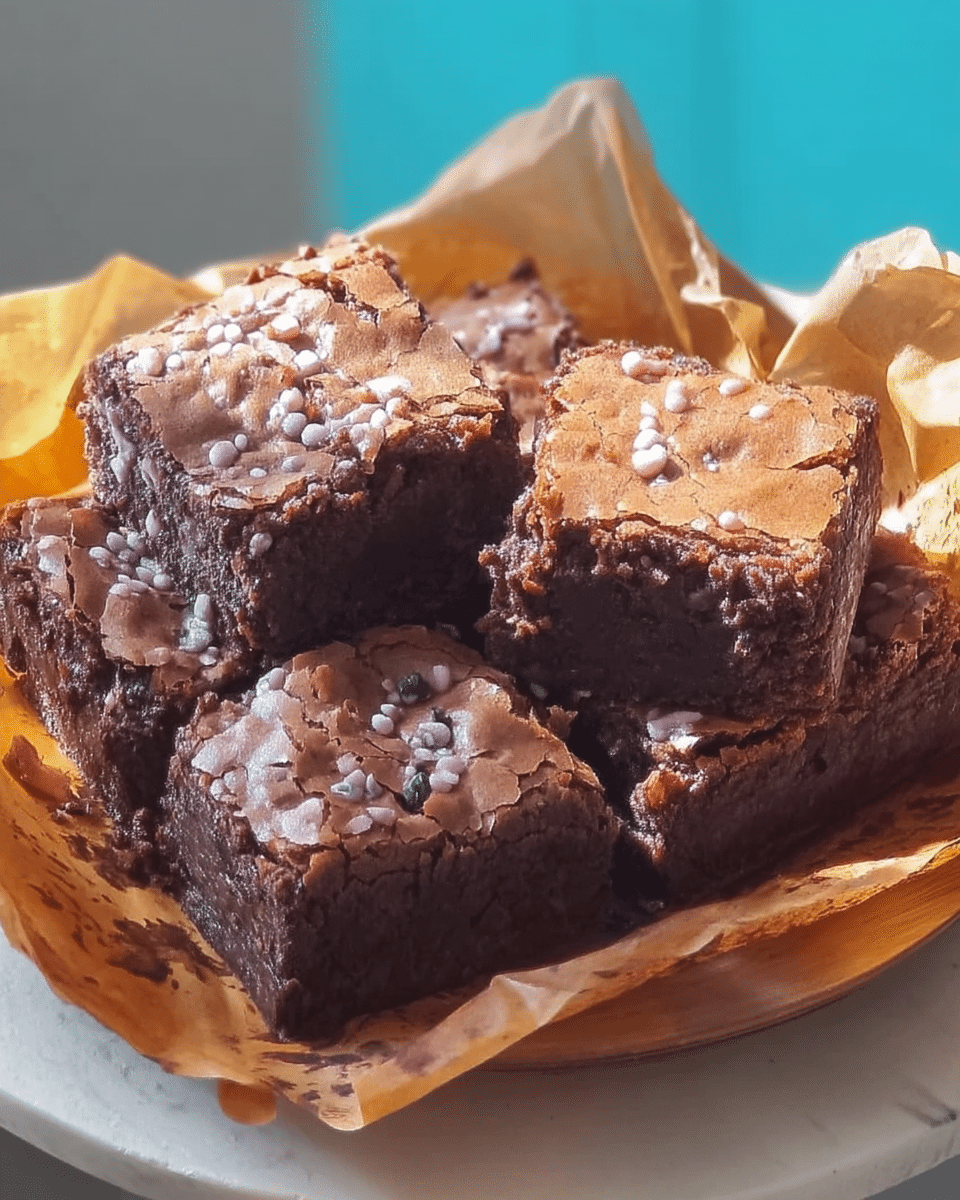 Gooey Fudgy Brownies on a cooling rack