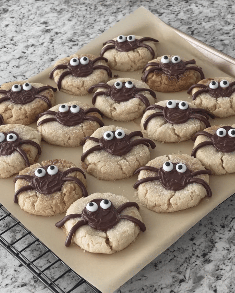 Ingredients for Peanut Butter Spider Cookies neatly arranged on a table.