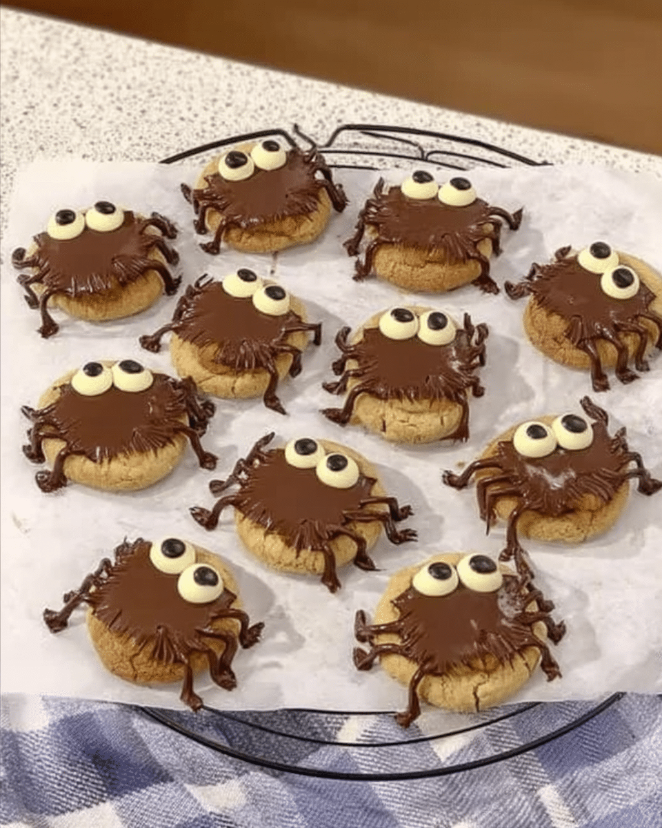 A baker's hand carefully placing a Reese's cup onto a freshly baked cookie.