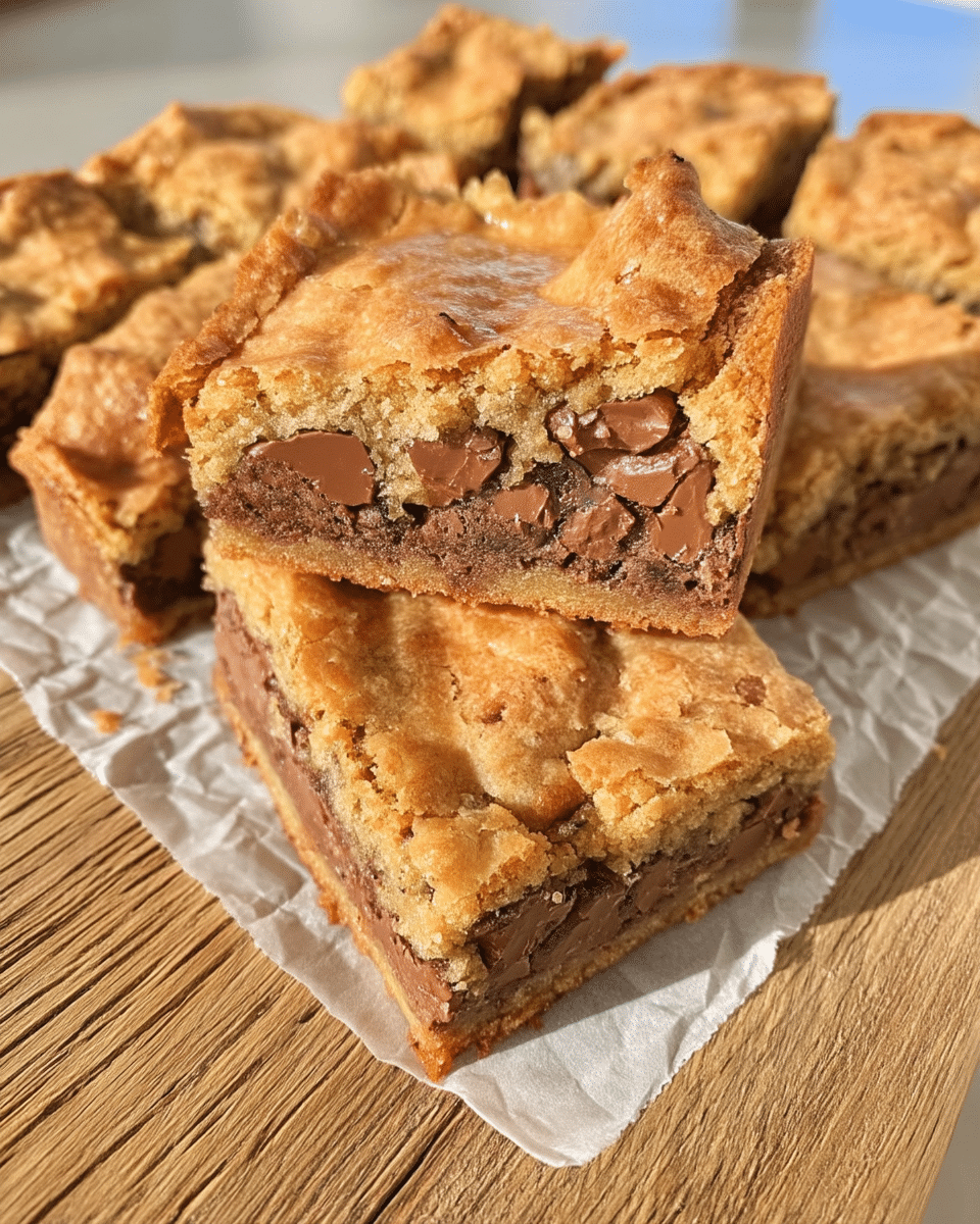 A plate of warm pumpkin bars with chocolate chips, served with a scoop of vanilla ice cream.