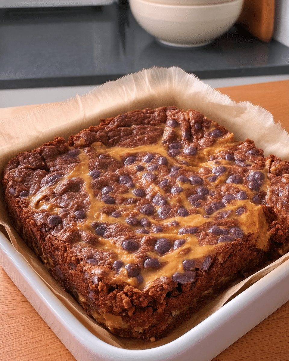 Pumpkin Fudge Brownies on a plate