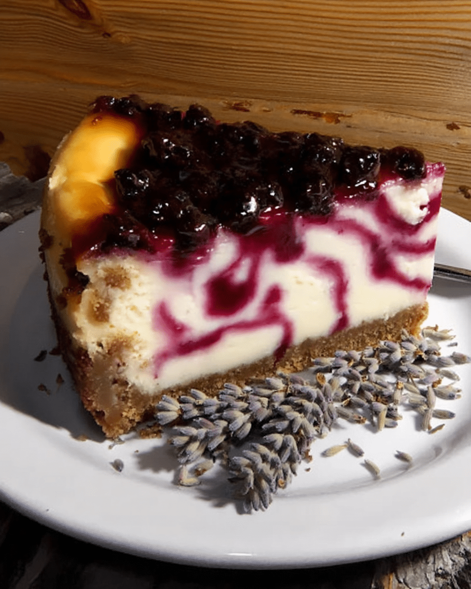Ravenclaw Midnight Blueberry Cheesecake served on a platter with various accompaniments.