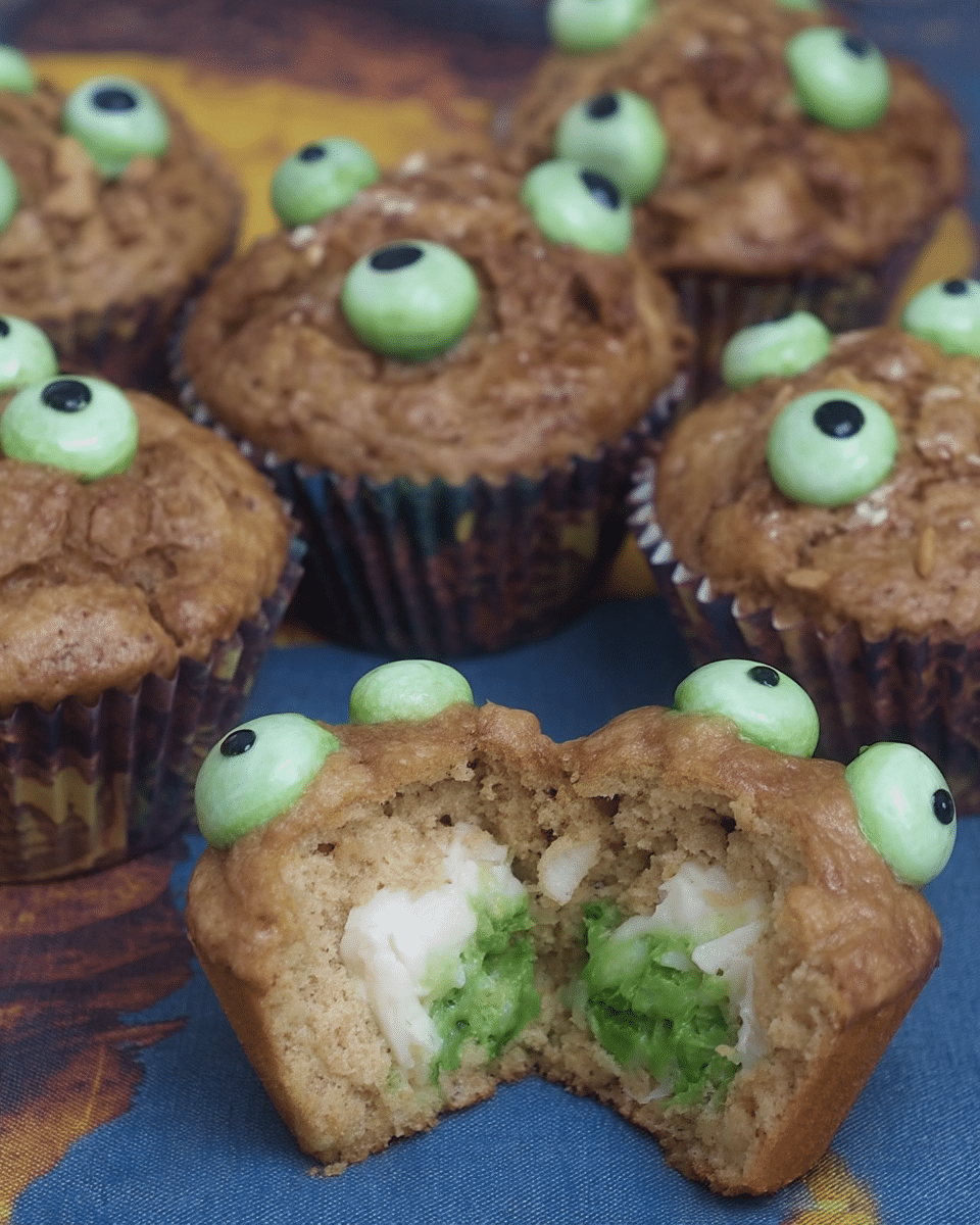 Witch Cauldron Brownie Bites on a Halloween-themed platter.