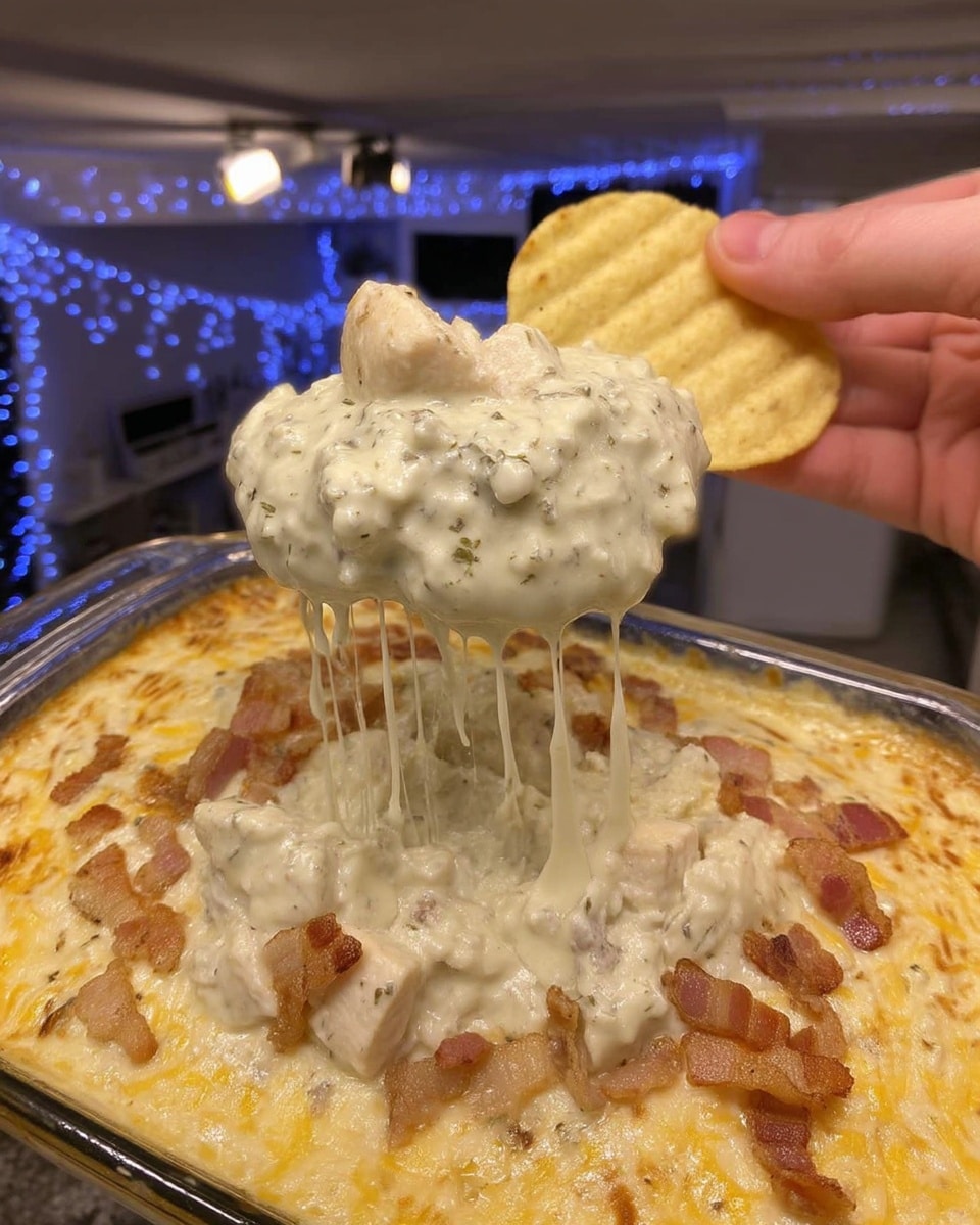 Game Day Snacks Football chicken dip served with celery